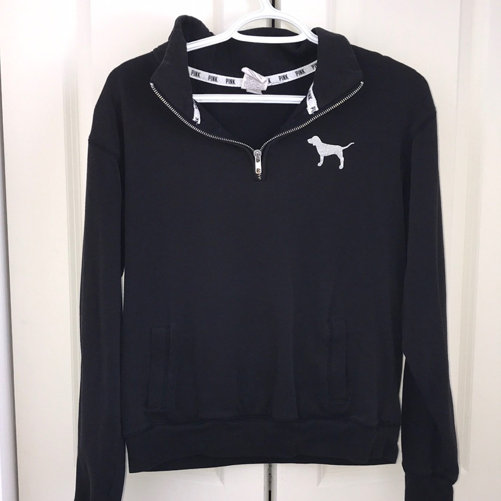 black quarter zip